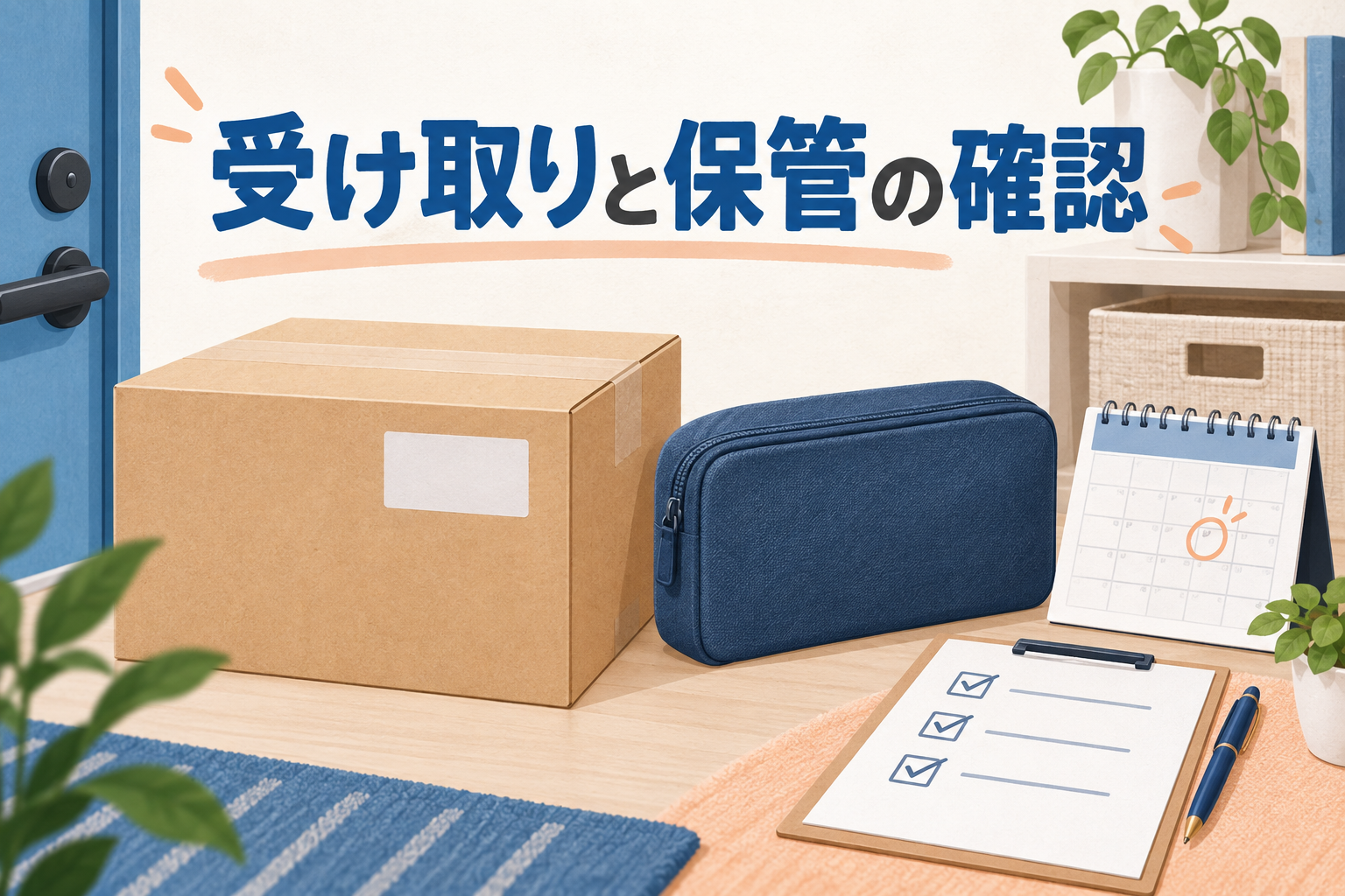 グッズの受け取りと保管を先に考える｜一人暮らしで確認したい4項目