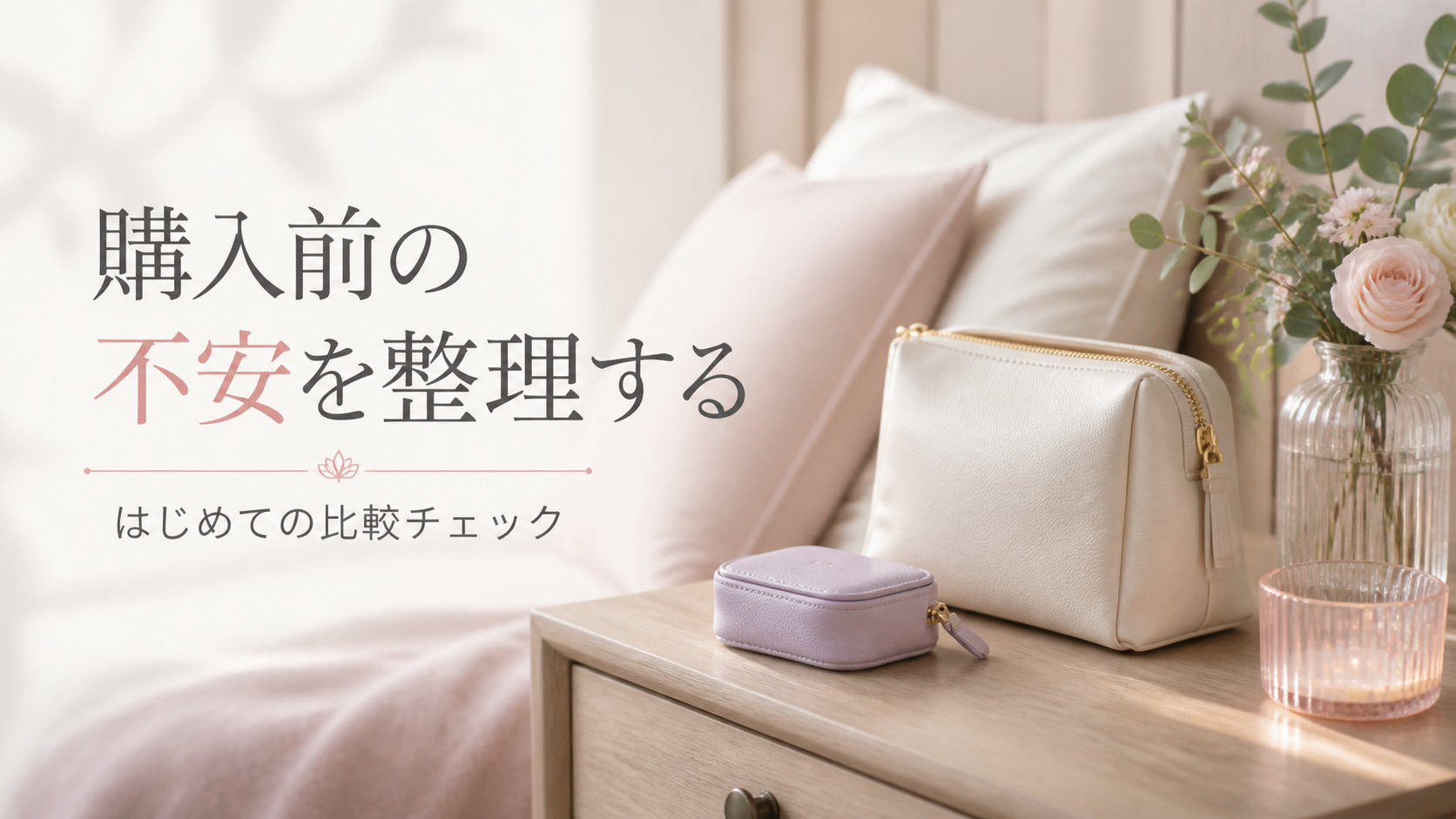 購入前の不安を整理する はじめての比較チェック
