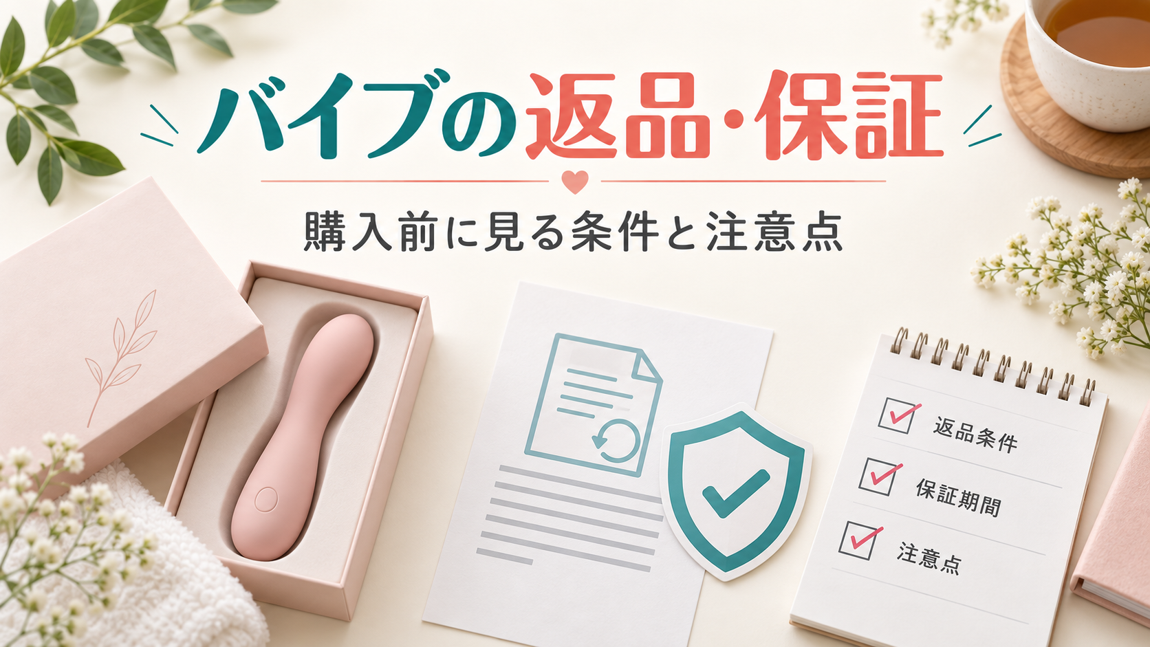 バイブの返品・保証を購入前に確認｜販売ページで見る条件と注意点